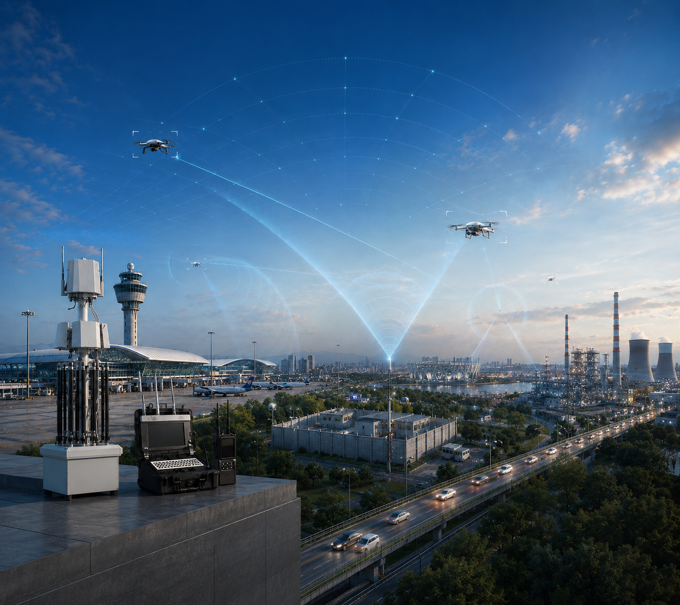 Laatste bedrijfscasus over Drone-bewaking van industriële parken  Illustratief toepassingsscenario