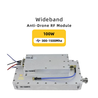 kopen GAN met VCO Anti Drone 100W 300-1500MHz Signaalgenerator Module voor DJI RF-vermogensversterker Drone Defensie online vervaardiging