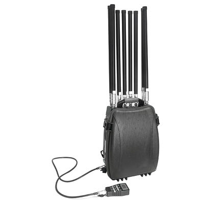 kopen 8-band backpack drone jammer 500-1500m bereik 50W uitgang online vervaardiging