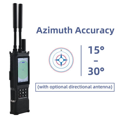 kopen Compacte handheld drone detector die real-time trillingen en geluidswaarschuwingen biedt met eenvoudige bediening met één hand en draagbaarheid drone detectie anti drone systeem voor draagbaar gebruik online vervaardiging