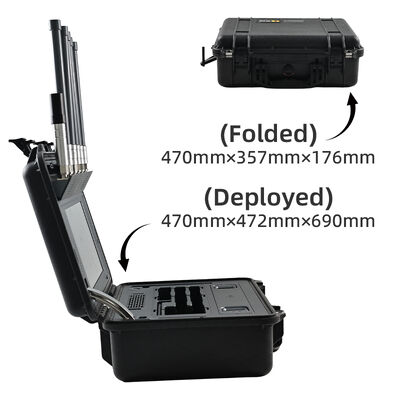 kopen Multi-Band Spoofing Quick-Deploy Counter-UAV Device ondersteunt DJI en AUTEL Drone Library met Remote ID voor Wetshandhaving en Binnenlandse Veiligheid online vervaardiging