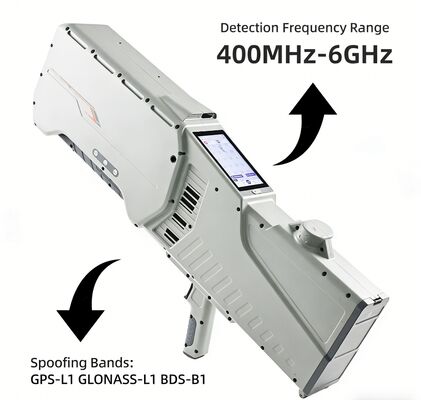 kopen Geïntegreerd Drone Detectie Richting Zoeken en Jamming Systeem 400MHz-6GHz 3km UAV Tracking ≤10° Nauwkeurigheid GPS Navigatie Spoofing IP65 Draagbare Anti-Drone Apparatuur online vervaardiging