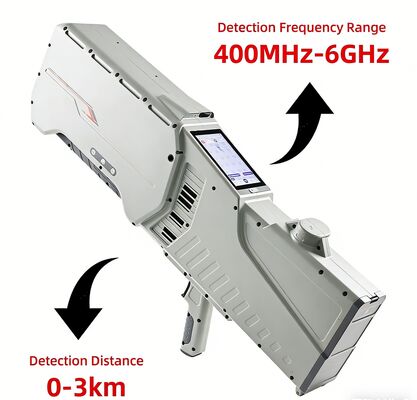 kopen Handheld Drone Detector met 400MHz-6GHz Detectie 3km Bereik en GPS Navigatie Spoofing Draagbare Anti-Drone Apparatuur online vervaardiging