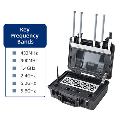 kopen Hoge-precisie Handheld Drone Detector 100-6000MHz Spectrum Analyzer 5km Range Pilot Geolocatie Blacklist Alerts Voor Bedrijfs- en Huisbeveiligingssysteem online vervaardiging