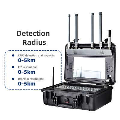 kopen Draagbare spectrumanalyzer Drone-detector FPV- en digitale UAV-detectie met realtime video-snapshot 5 km RF-signaalzoeker voor gevangenis- en luchthavenbeveiliging online vervaardiging