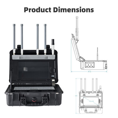 kopen Tactische Drone Defense System Draagbare detector & Spoofer 5 km UAV detectie + 1 km GNSS spoofing Real-time video snapshot Pilot geolocatie, Blacklist waarschuwingen voor de grenspatrouille online vervaardiging