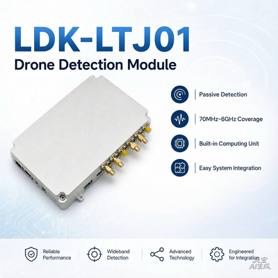 kopen 70-6000MHz High Precision Drone Detection Module: Integrated Computing Unit voor het identificeren van DJI en Autel elektronische vingerafdrukken voor anti-dronesystemen online vervaardiging