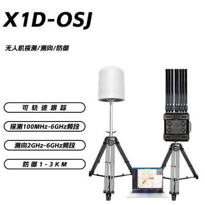 Fixed Drone Detection and Jamming System with Full Frequency Band Scanning Military Quality and Unattended Operation