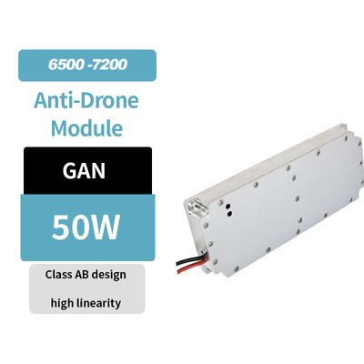 High-Power GaN RF Versterkermodule 65007200MHz met 50W uitgangsvermogen en aanpasbare frequentie voor anti-drone-toepassingen