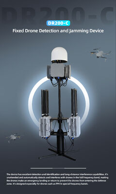 Full-Band 70MHz–6GHz Fixed Anti-UAV Solution | 10KM Detection & Jamming Range, FPV Video Capture, 24-Hour Unattended Operation Dji