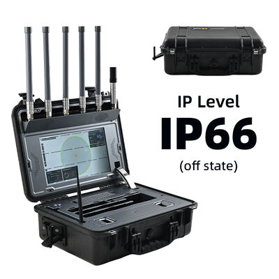 5 km 100-6000 MHz geïntegreerd UAV-signaalbewakings- en navigatiesimulatieplatform
